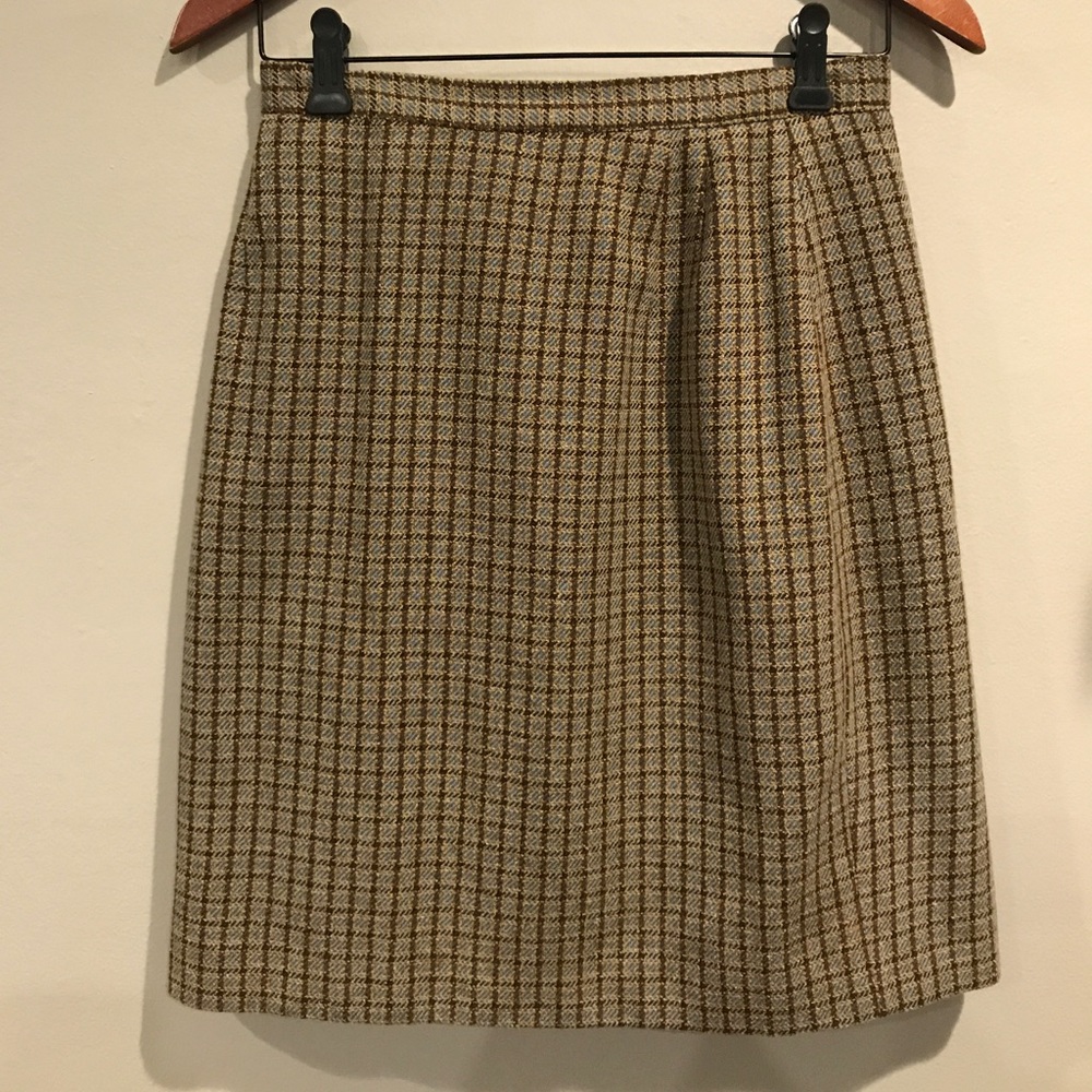 Vintage Italian Wool Pencil Skirt